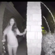 A woman seen ringing a doorbell in Montgomery County, Texas on August 26th, 2018.